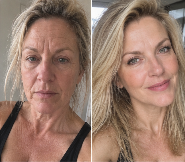 Potency renew before and after photo pair