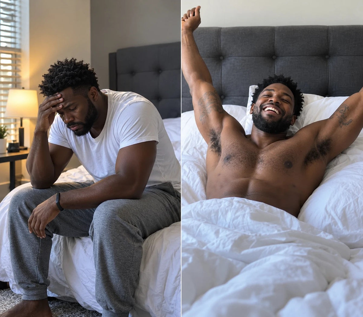 Before and after Potency Wood